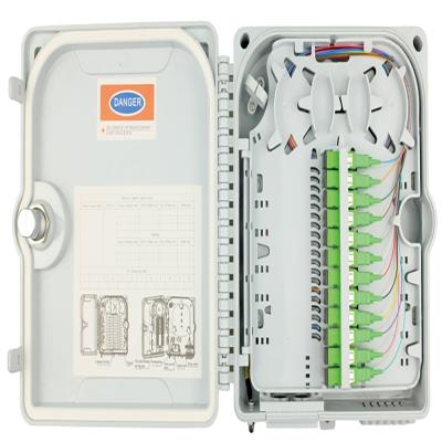 China Outdoor FTTH Access FTTH IP65 12 Core Fiber OpticTermination Box for sale