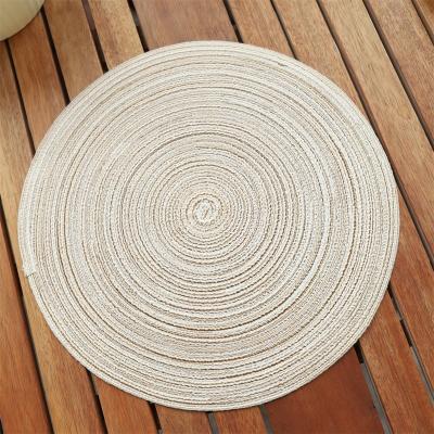 China Homeplus 2022 Viable Warm Oval Polycotton Braided Pot Pads Heatproof Dish Cup Round Place Mat Kitchen Table Mats for sale