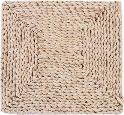 China Homeplus 2022 Best Selling Sustainable Dish Square Heatproof Cup Around Woven Place Mat Pads Dining Woven Grass Floor Table Cushion for sale