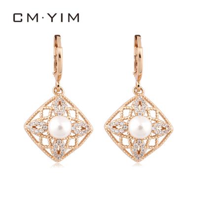 China FASHIONABLE gold plated small gold earrings woman wholesale fancy ladies earrings designs pictures designs for party girls for sale