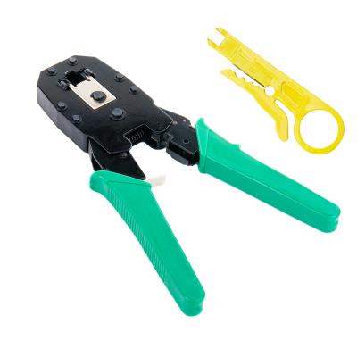 China Portable RJ11 compression tool rj 45 crimper cable network crimping pliers set for cat5 rj45 pass through crimper for sale