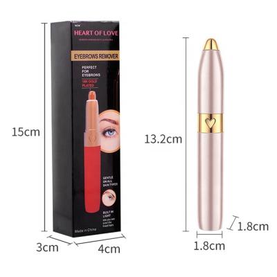 China Makeup Tools Wholesale Painless Epilator Trimmer Mini Shaver Razors Lipstick Mini Pen Eyebrow Remover Portable Makeup Eyebrow Eyebrows for sale