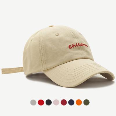 China COMMON Women's Sports Men's Sports 100% Cotton Unstructured Multicolor Unstructured Dad Embroidery Logo Curved Baseball Cap for sale