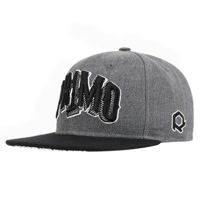 China COMMON high quality custom gorras outdoor men's gray 6 panel snapback cap hat with custom embroidered logo for sale