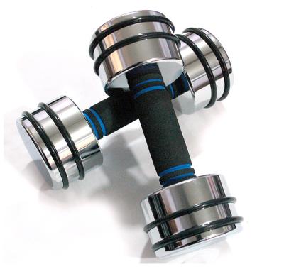 China Adjustable Weight 50 Kg Weightlifting Bodybuilding Custom Dumbbell Chrome Barbell Adjustable Dumbbell Set For OEM Wholesale for sale