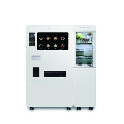 China Cheap Galvanized Steel Plate + Tempered Glass Coffee Vending Machine Bean To Cup Coffee Vending Machine for sale