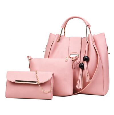 China Other Manufacturer Wholesale Amazon Hot Sale Customized Purses And Handbags Sets 3 Piece Lady Handbags For Woman for sale