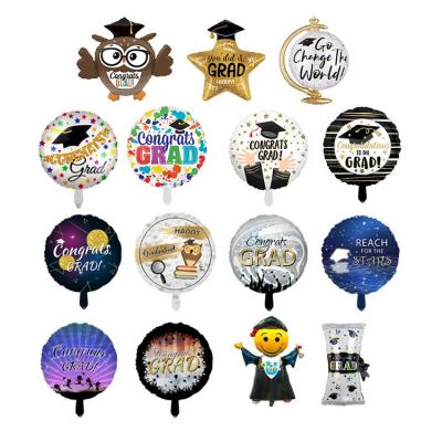 China Fashional Hot Selling Foil Mylar Balloons Globos Celebration Party Helium Foil Graduation Foil Balloon Set Group for sale