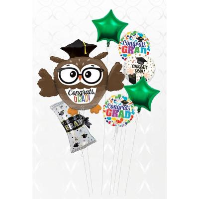 China Toy Toy/Advertising Gift/Wholesale Foil Mylar Graduation Foil Balloons Set Globos Helium Congratulations Balloons Pomotional Toy/Decoration Cartoon of 7 for sale