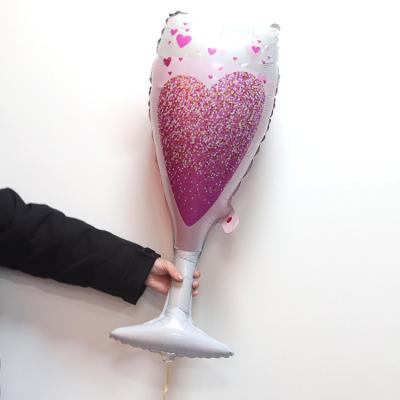 China Love Champagne Aluminum Foil Balloon Advertising Toy/Gift Toy/Toy Pomotional/Celebration Decoration MTF Newcomer Toy for sale