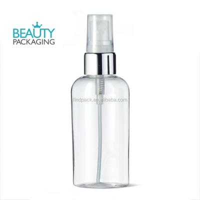 China BEAUTY PACKAGING 50ml Spray Pump Bottle Oval Plastic PET Bottle for sale