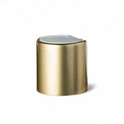 China Screw on 24/410 gold aluminum disc top caps for sale