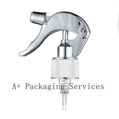 China Screw On UV Silver Hand Trigger Sprayer Pump for sale