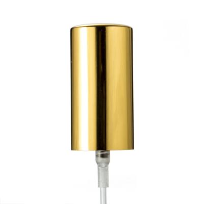 China Non Spill 18/415 Fine Mist Spray Pump Gold Foil Perfume Atomizer With Cap for sale