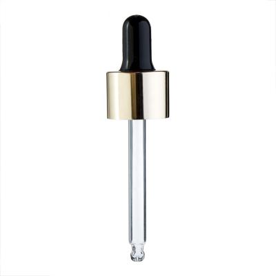 China Child safe metal silver rubber dropper with plastic glass pipettes for sale