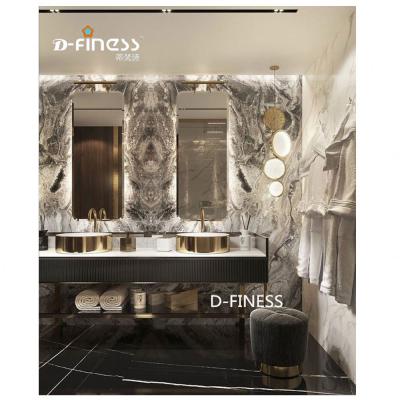 China New Style Bathroom Cabinets Waterproof Marble Bathroom Cabinets Marble Vanity for Toilet for sale