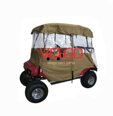 China Zippered back allows easy access to your golf clubs GOLF CART RAIN COVER FOR 2 PASSENGER GOLF CART, EZGO, CLUB CAR, YAMAHA for sale