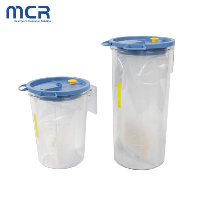 China Medical Reusable Suction Liner Bag System Matching Graduated Hard Suction Canister for sale