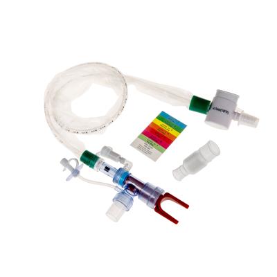 China Disposable L-Piece Closed Suction Catheter 72H Double Swivel Elbow 14FR for sale