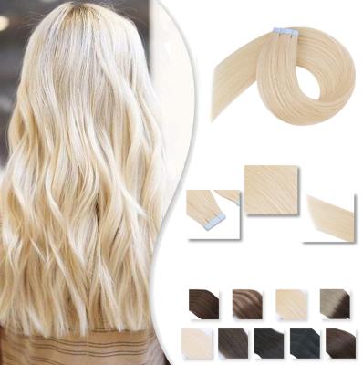 China 100% European Remy Pulled Hair Tape Hair Extensions Good Quality Double Ended Hair Extension Hair Tape Remy European Hair Extension for sale