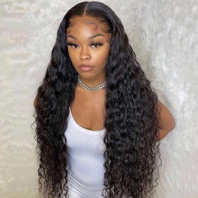 China Wholesale Deep Wave 10a Grade Sellers Unprocessed Natural Virgin Human Hair Lace Frontal Wigs Hair Lace Front Wig 13x4 For Black Women for sale