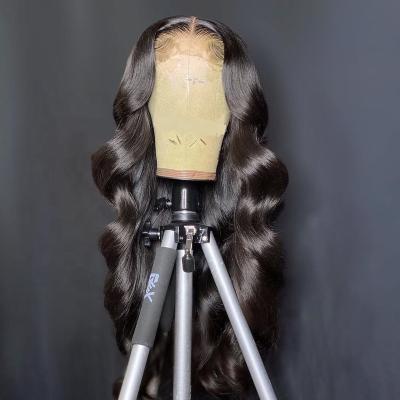 China Silky Straight Wave Brazilian Virgin Hair Wigs Glueless 13X4 Lace Frontal Wig 30 Inch Body Wave Ladies Hair Wigs For Black Woman for sale