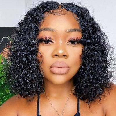 China Silky Straight Wave Bob Burgundy Lace Front Wig For Women Brazilian Hair Wigs Short Deep Curly Hd Hair Frontal Wig for sale