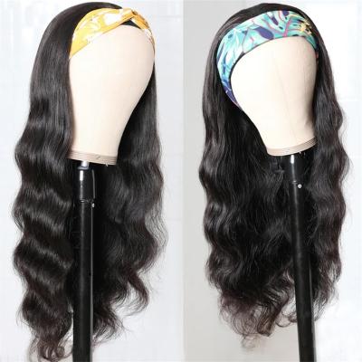 China Silky Straight Body Wave Scarf Body Wave Brazilian Remy Lace Front Wig Lace Front Wig Hairband Headband Wig Hair for sale