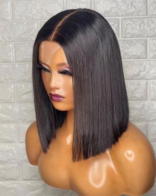 China Silky Straight Wig Bob Wig Virgin Human Hair Wave Lace Headband Indian Straight Bone Hair Braid Wigs For Women for sale