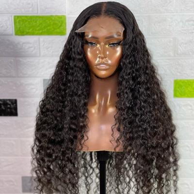 China Silky Straight Afro Curly Wig 130% Lace Front Wig 130% Density 13x6 Curly Hair Raw Natural Wave Color With Baby Hair Pre Plucked for sale