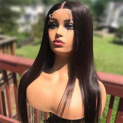 China Silky Straight Wave Lace Wig Human Hair Virgin Cuticle Aliened Hair Hd Lace Up Straight Virgin Hair Wigs 5x5 Full Lace Wig Transparent Closure Wig for sale