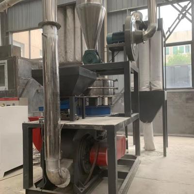 China 50HP Plastic Tank Crusher Pet Drum Granulator Blue Drum Crusher with Solid Knife Roller for sale