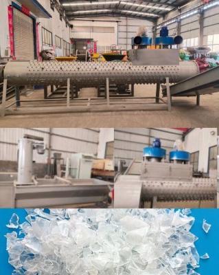 China 175kw Computerized Pet Plastic Recycling Line Pet Bottle Recycling Washing Machine Line for sale