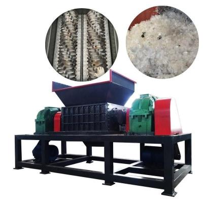 China Double Hob Natural Rubber Shredder Machine Automation Waste Plastic Packing Materials for sale