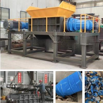 China Multifunctional Planetary Reducer Type Scrap Iron Aluminum Tire Truck Wheel Shredder 37kw*2 for sale