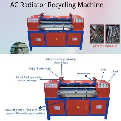 Chine Machine de recyclage de radiateurs à air conditionné à commande PLC pour le recyclage des déchets à vendre