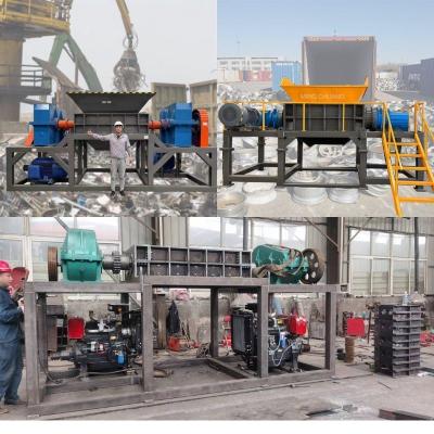 China SKD-11 Scrap Aluminum Alloy Shredder for Large Iron Blocks and Aluminum Tubes Cans for sale