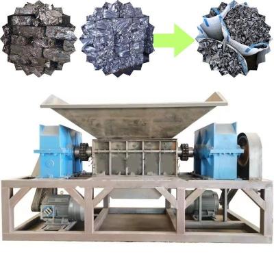 China Scrap Aluminum Metals Suitable Double Shaft Aluminum Bottle Crusher Shredding Machine for sale