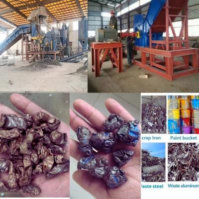 Cina Scrap Automatic Aluminum Can Hammer Mill Shredder Metal Crusher Velocità di rotazione R/M 680-750 in vendita