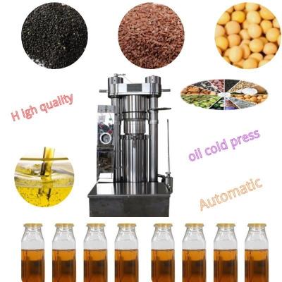 China Máquina de extracción automática de aceite de soya de presión en frío hidráulica automática de cacahuete en venta