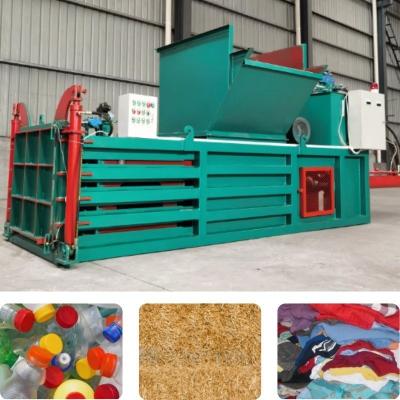 China Horizontal Baling Press Machine Cuboid Shape Final Product Shape Cube Initial Payment for sale