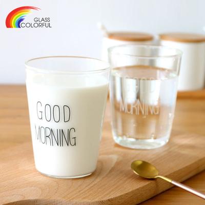 China New Simple Design Viable Borosilicate Drinking Glass Coffee Mug Heat Resistant Custom Drinking Mug For Tea And Milk 400ML for sale