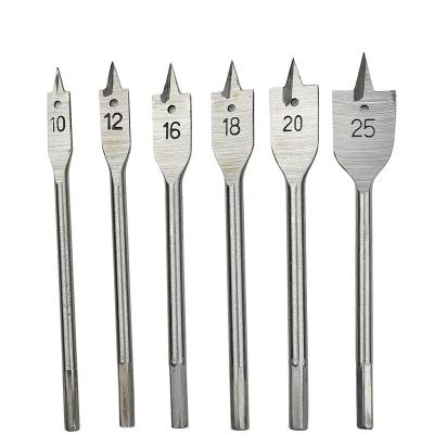 China Top Quality High Carbon Steel Widely Used Material Tools Machine Tool Accessories 25MM Wood Flat Drill Bits for sale