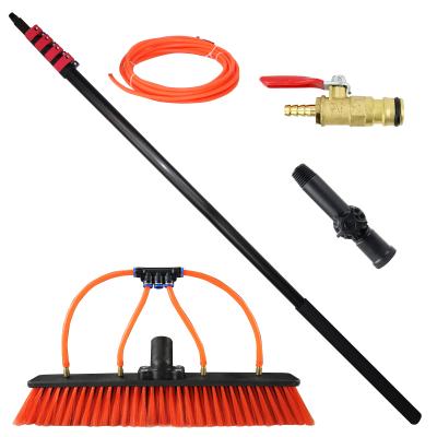 China Extenclean Household Cleaning Tools Window Wiper Pole 30ft Sustainable Hot Selling Water Powered Brush for sale