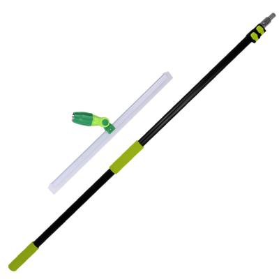 China Viable Extenclean 12FT Telescopic Window Wiper With Silicone Blade 3.6 Meters Light Extension Pole For Glass Cleaning for sale