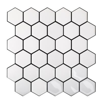 China Waterproof+ECO-Friendly+Self-adhesive 12 Inches *12Inches Reusable Waterproof Gel 3d Bathroom Floor Wall Ceramic Tile Stickers Package Sheet for sale