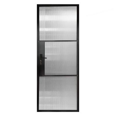 China American Industrial Design Metal Black Painted Luxury Steel Frame Security Doors for sale