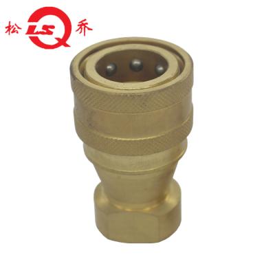 China Copper Fuel Quick Connector / Brass Quick Connect Hydraulic Coupler / Spring Coupling Other for sale