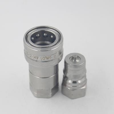 China ISOB Hydraulic Italian 316SS Stainless Steel Quick Connect Coupling Reduction for sale