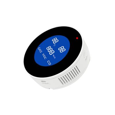 China Mini remote control type carbon monoxide compoun 2-in-1 gas detector and smoke detector natural gas alarm for sale